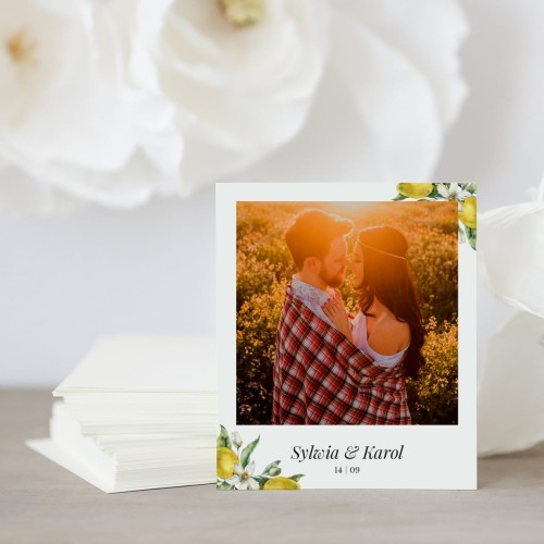 Zdjęcie polaroid w podziękowaniu dla gości