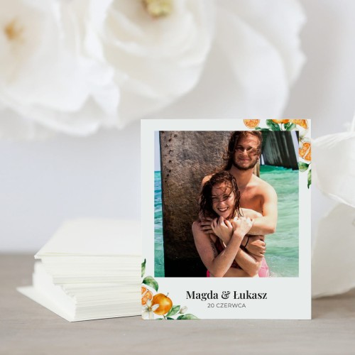 Zdjęcie polaroid w podziękowaniu dla gości