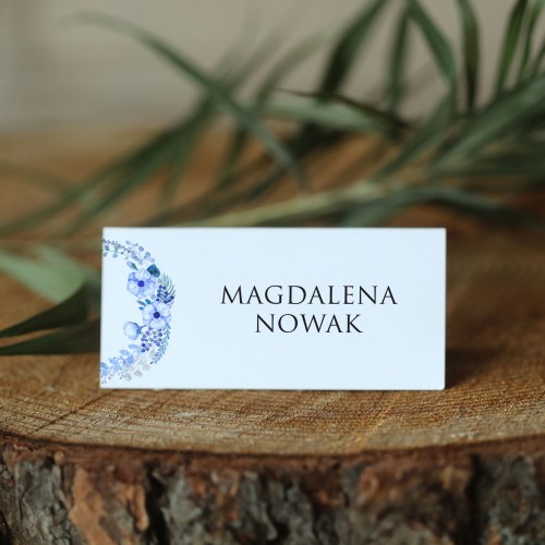 Winietki z błękitnym wianuszkiem