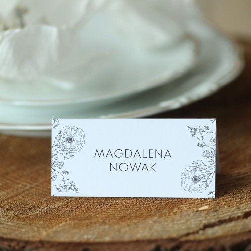 Winietki z subtelnymi kwiatami