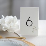 Numerki na stół z rumiankiem