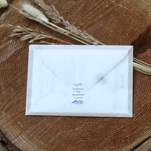 Naklejki z niebieską hortensją