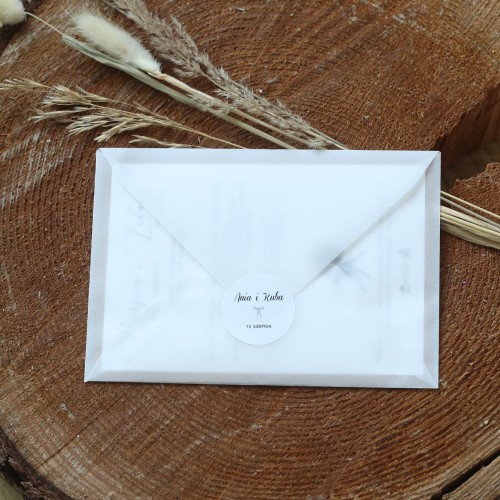 Naklejki z liliową wstążką