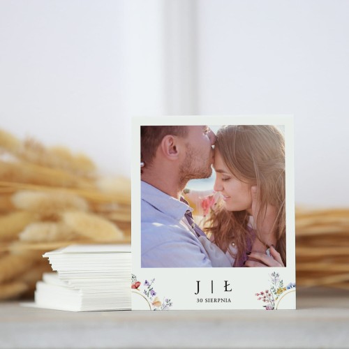 Zdjęcie polaroid w podziękowaniu dla gości