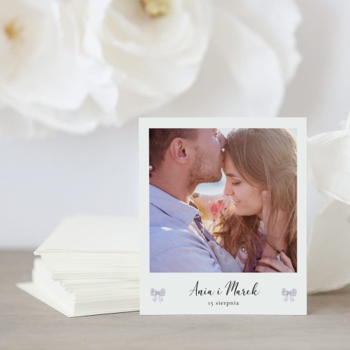 Zdjęcie polaroid w podziękowaniu dla gości