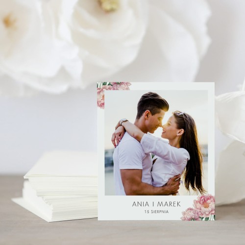 Zdjęcie polaroid w podziękowaniu dla gości