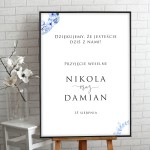 Tablica powitalna na przyjęcie