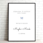 Tablica powitalna na przyjęcie