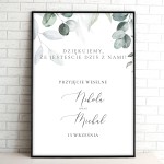 Tablica powitalna na przyjęcie