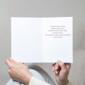 środek kartki świątecznej z życzeniami - druk na papierze białym satynowym