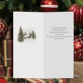 Kartka firmowa z zimowym pejzażem - 10x21 cm