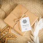 Świąteczne bileciki z logo ze śnieżynką