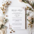 Zaproszenie Ślubne "Polny Wianek" - Akwarela Pastelowa 10x15 cm