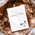 Zaproszenia ślubne 12x17 cm minimalistyczne, kaligraficzne