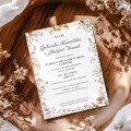 Rustykalne zaproszenia ślubne 12x17 cm