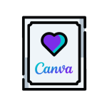 Wydruk próbny - bilecik z canva 