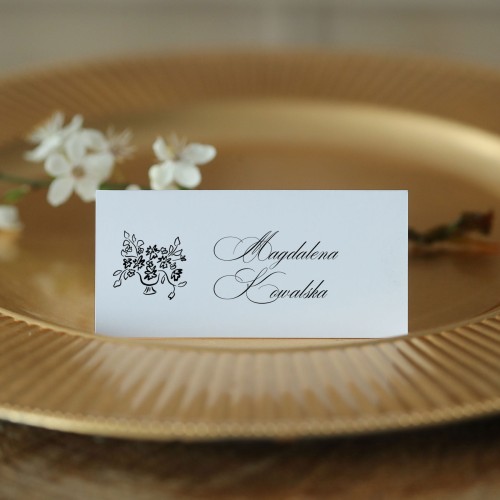 Eleganckie winietki z motywem kwiatów