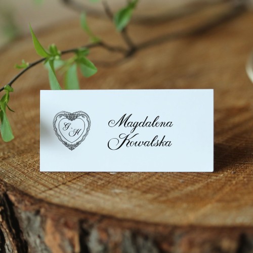 Winietki z romantycznym motywem serca