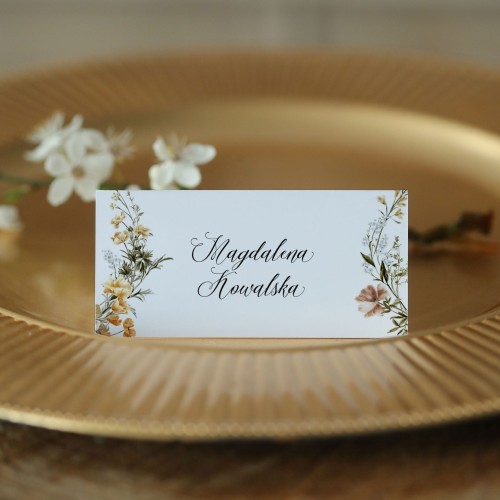 Winietki z rustykalnym wiankiem