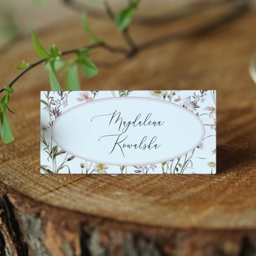 Winietki z łąką pełną kwiatów