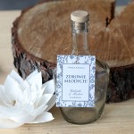 Zestaw 18 zawieszek na alkohol z motywem "Blue Heritage"