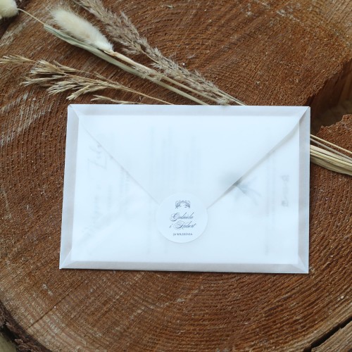 Naklejki ślubne z granatowym mostem