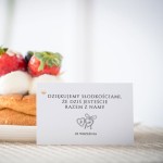 Karteczki do ciasta weselnego z romantycznym sekretnikiem