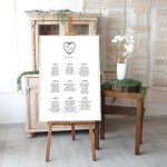 Duży plan stołów weselnych