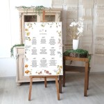 Duży plan stołów weselnych