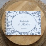 Księga gości klasyczna lub z ankietami - wzór z motywem "Blue Heritage"