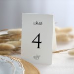 Numerki na stół z romantycznym sekretnikiem