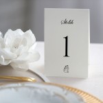 Numerki na stół z Parą Młodą