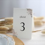 Numerki na stół z polnym wiankiem