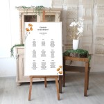 Duży plan stołów weselnych