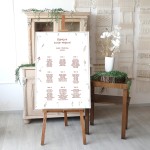 Duży plan stołów weselnych