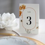 Numerki na stół z jesiennym makiem