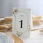 Numerki na stół z akwarelową stokrotką