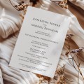 Ślubne zaproszenie minimalistyczne