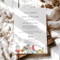 Zaproszenia ślubne Polna Sielanka - jednokartowe 12x17