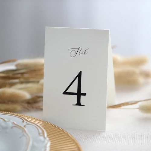 Numerki na stół minimalistyczne