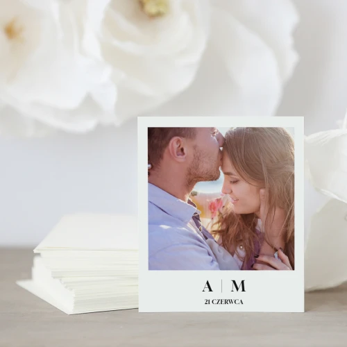 Zdjęcie polaroid w podziękowaniu dla gości