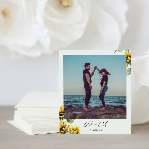 Zdjęcie polaroid w podziękowaniu dla gości