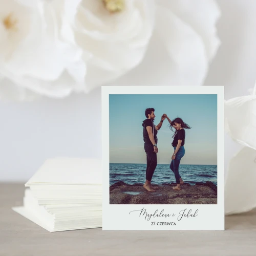 Zdjęcie polaroid w podziękowaniu dla gości