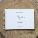 Księga gości klasyczna lub z ankietami - wzór minimalistyczny