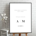 Tablica powitalna na przyjęcie