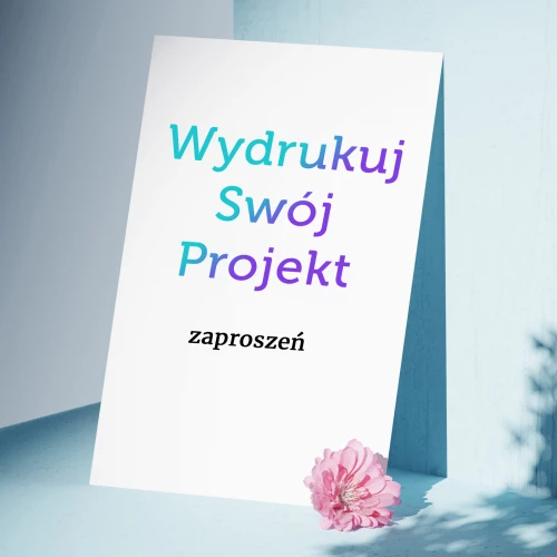 Druk zaproszeń na ślub z Canvy -  jednokartkowe zaproszenia A5 - 14,8x21 cm