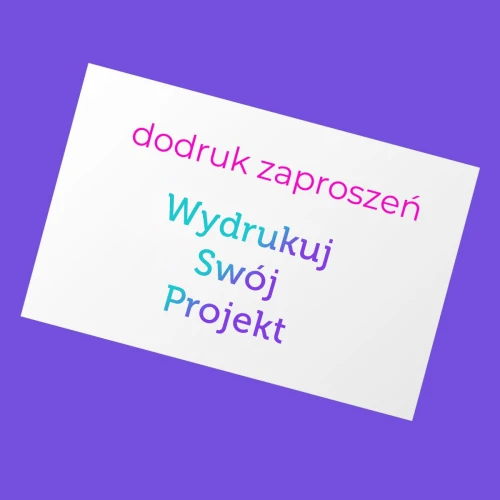 Dodruk zaproszeń z canva