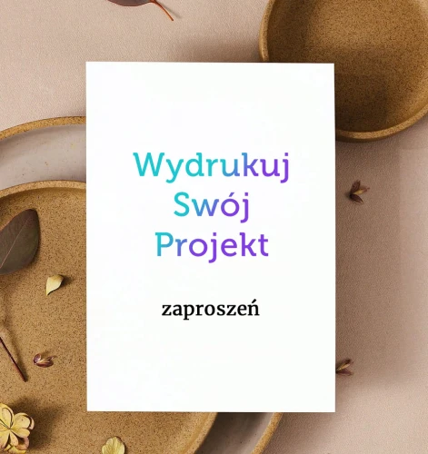Druk zaproszeń na ślub z Canvy -  jednokartkowe zaproszenia A6 - 10x15