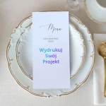 Menu weselne - wydruk z canva