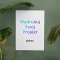 Wydruk plakatu canva - na ozdobnym papierze